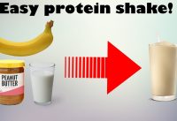 Make a protein shake without protein powder!? (Simple)