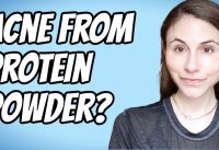 Protein powder causing acne? #shorts