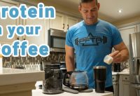 Coffee with Protein | A great pre-workout drink with carbs, protein, and caffeine. Enjoy!