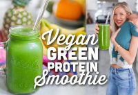 Vegan Green Protein Smoothie | Detoxifying & Energizing