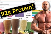 Ultimate High Protein Mass Gaining Vegan Smoothie + Nutrition Analysis