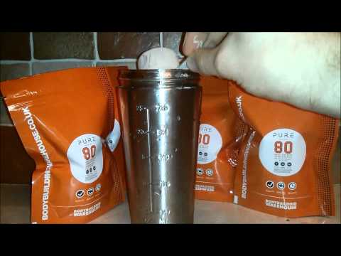 Bodybuilding Warehouse Pure Whey Protein Concentrate 80 Video Review