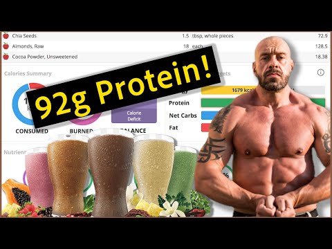 Ultimate High Protein Mass Gaining Vegan Smoothie + Nutrition Analysis